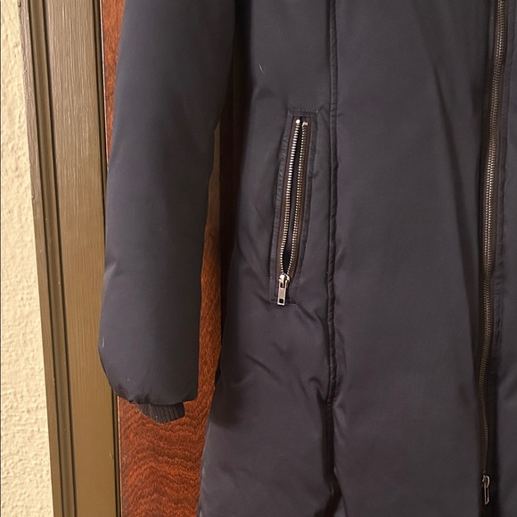 Soia & Kya luxury Women's Navy Hooded Coat - Picture 4 of 11